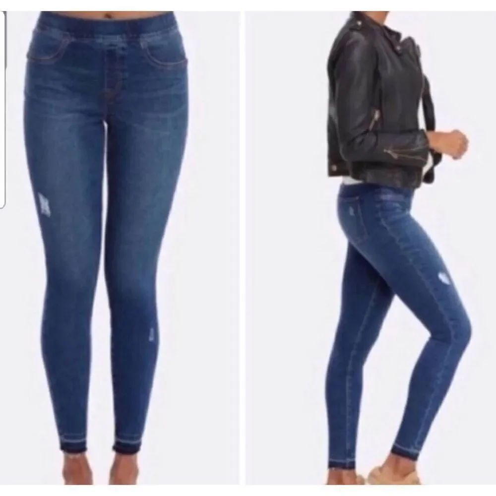 Spanx distressed skinny jeans size Small